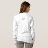 Regenboogvis in oceaan schattig kleurrijk patroon t-shirt (Achterkant volledig)