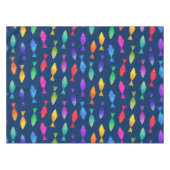 Regenboogvis in oceaan schattig kleurrijk patroon tafelkleed (Voorkant (Horizontaal))