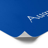 Regenboogvis in oceaan schattig welkom poster (Hoek)