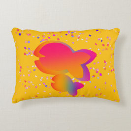 Regenboogvis Kinder Baby kamer geel Accent Kussen