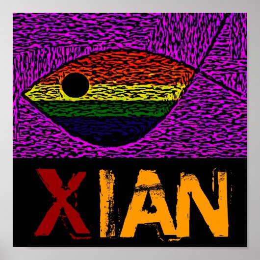 Regenboogvis Poster (Voorkant)