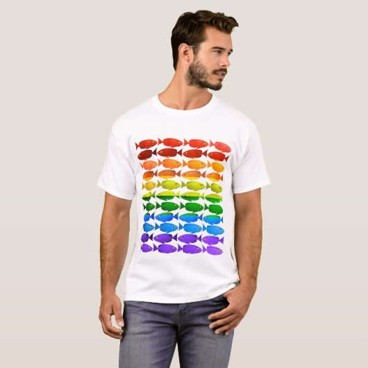 Regenboogvis Pride T-Shirt (Voorkant volledig)