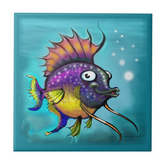 Regenboogvis Tegeltje (Voorkant)
