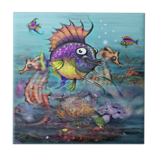 Regenboogvis Tegeltje (Voorkant)