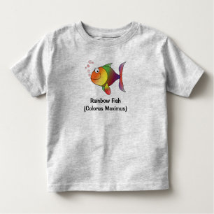 Regenboogvis Toddler en Baby T-shirt