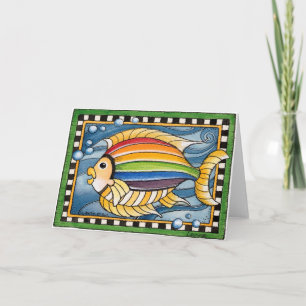 Regenboogvis - Wenskaart Kaart