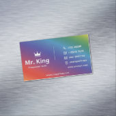 RegenboogVisitekaartje Magnetisch Visitekaartje (Voorbeeld)