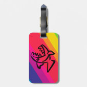 Regenboogvissen Bagagelabel (Achterkant verticaal)