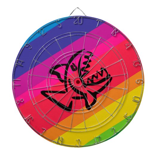 Regenboogvissen Dartbord (Voorkant)