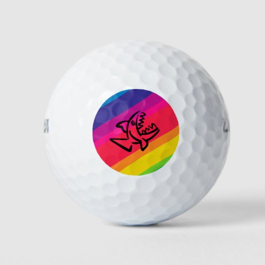 Regenboogvissen Golfballen (Voorkant)