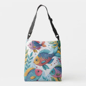 Regenboogvissen in het onderwater crossbody tas (Achterkant)