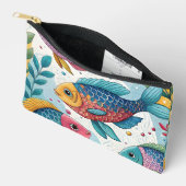 Regenboogvissen in het onderwater etui (Open)