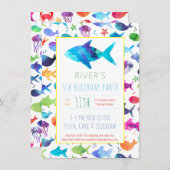 Regenboogvissen onder de Zee "Birthday" (Voorkant / Achterkant)