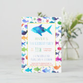 Regenboogvissen onder de Zee "Birthday" (Staand voorkant)