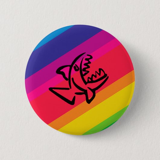 Regenboogvissen Ronde Button 5,7 Cm (Voorkant)