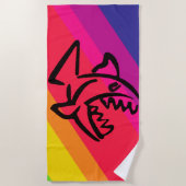 Regenboogvissen Strandlaken (Voorkant)
