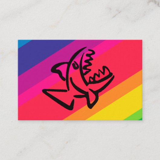 Regenboogvissen Visitekaartje (Voorkant)