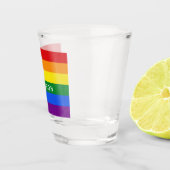 Regenboogvlag, aangepast shotglass shot glas (Rechts)