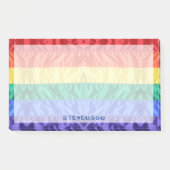 Regenboogvlag aangepaste naam regenboogstrepen LGB Post-it® Notes (Voorkant)
