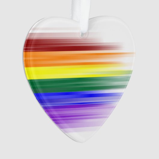 Regenboogvlag Acrylversiering Ornament (voorkant)