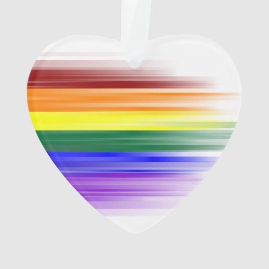 Regenboogvlag Acrylversiering Ornament (achterkant)