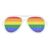 Regenboogvlag Aviator Zonnebril (Voorkant)