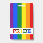 Regenboogvlag Badge & LGBT, Pride (Achterkant)