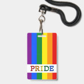 Regenboogvlag Badge & LGBT, Pride (Achterkant met lanyard)