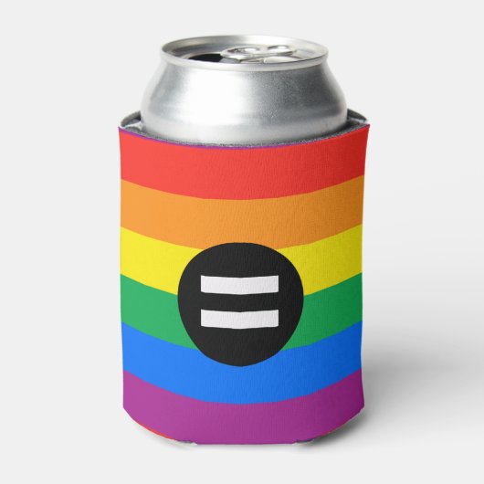 Regenboogvlag Blikjeskoeler (Blikje Voorkant)