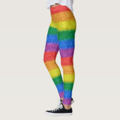 Regenboogvlag breinstaven naadloos patroon leggings (Links)