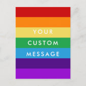 Regenboogvlag Briefkaart (Voorkant)