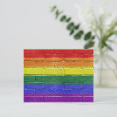 Regenboogvlag Briefkaart (Staand voorkant)