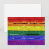 Regenboogvlag Briefkaart (Voorkant / Achterkant)