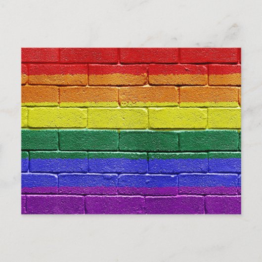 Regenboogvlag Briefkaart (Voorkant)