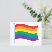 Regenboogvlag Briefkaart (Staand voorkant)