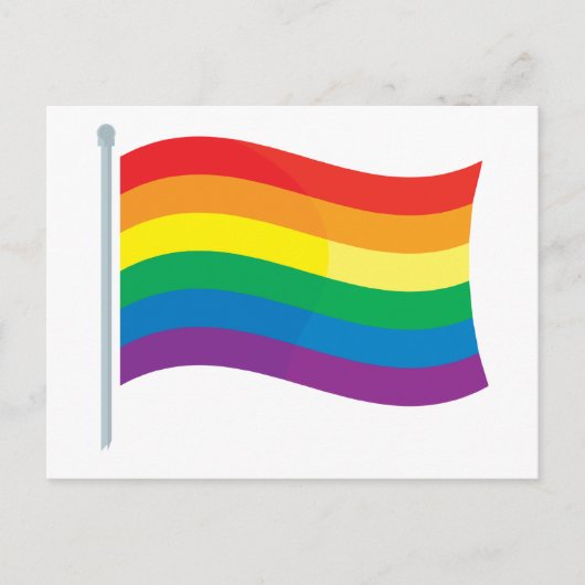 Regenboogvlag Briefkaart (Voorkant)