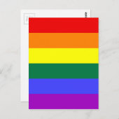 Regenboogvlag Briefkaart (Voorkant / Achterkant)