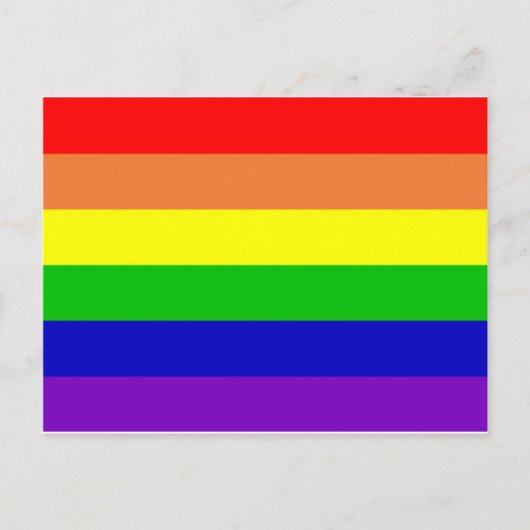 Regenboogvlag Briefkaart (Voorkant)