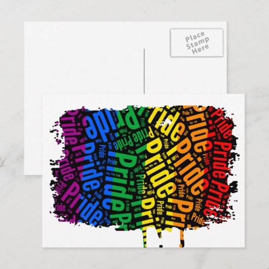 Regenboogvlag-Briefkaarten - Gepersonaliseerd Briefkaart (Voorkant / Achterkant)