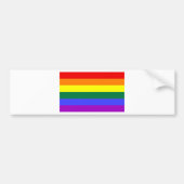 Regenboogvlag Bumpersticker (Voorkant)