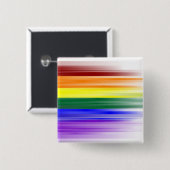 Regenboogvlag Buttonnen Vierkante Button 5,1 Cm (Voorkant /achterkant)