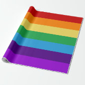Regenboogvlag Cadeaupapier (Uitgerold)