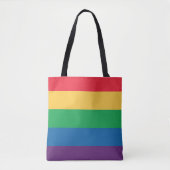 Regenboogvlag Canvas tas (Voorkant)