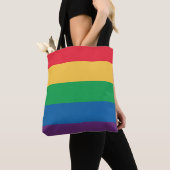 Regenboogvlag Canvas tas (Dichtbij)
