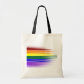 Regenboogvlag Canvas tassen (Voorkant)