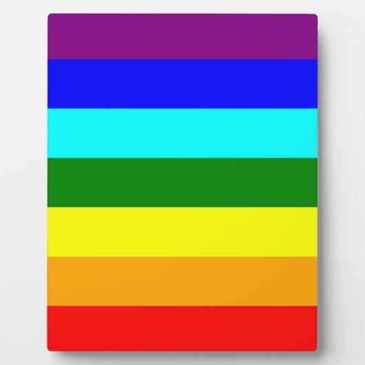 Regenboogvlag Fotoplaat (Voorkant)