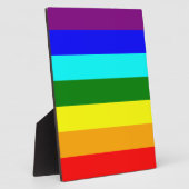 Regenboogvlag Fotoplaat (Zijkant)