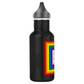 REGENBOOGVLAG FRAME + jouw teken of afbeelding Waterfles (Links)