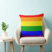 Regenboogvlag Gay Pride Kleuren Kussen (Stoel)