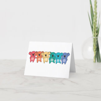 Regenboogvlag Gay Pride Lgbatq Koala Cute Koalas T Bedankkaart